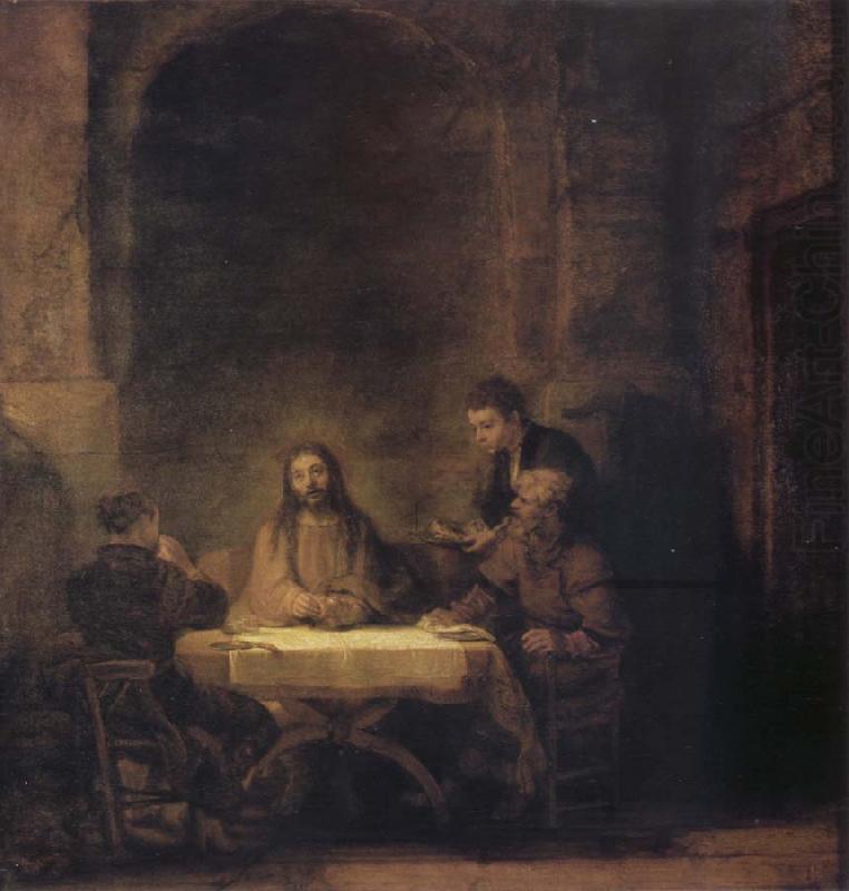 Rembrandt van rijn Christ in Emmaus china oil painting image